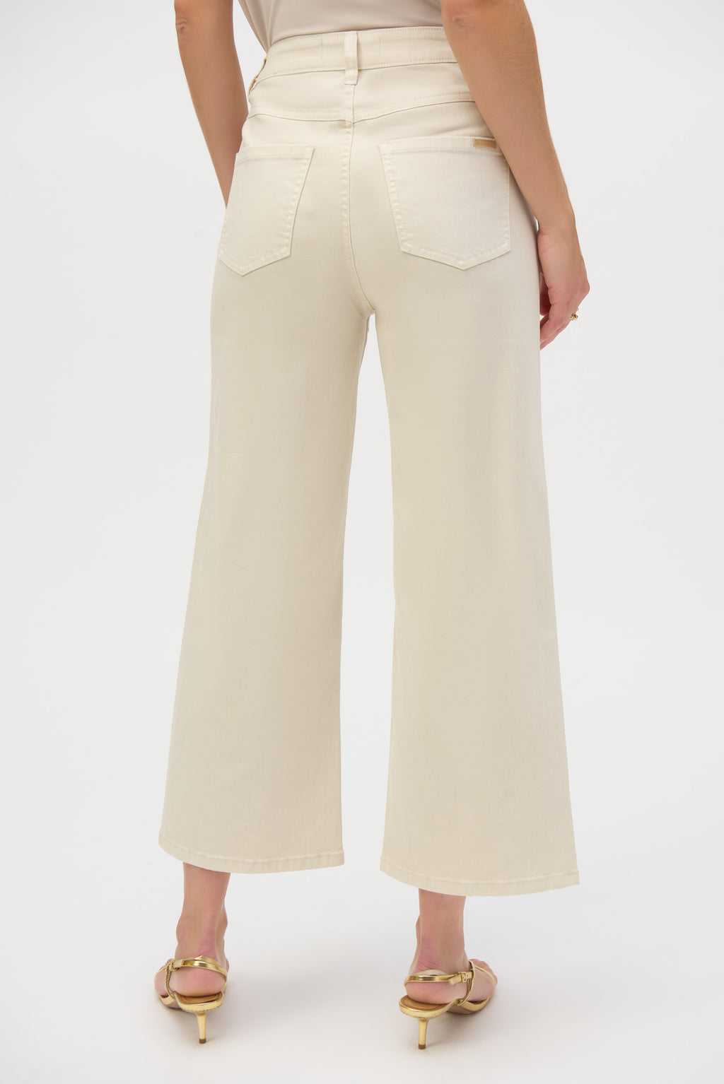 Joseph Ribkoff Greige Stretch Culotte Jeans Style 252914