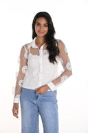 Frank Lyman Off-White Top with Cami Style 256765U