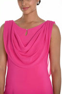 Frank Lyman Bright Pink Sleeveless Dress Style 258005