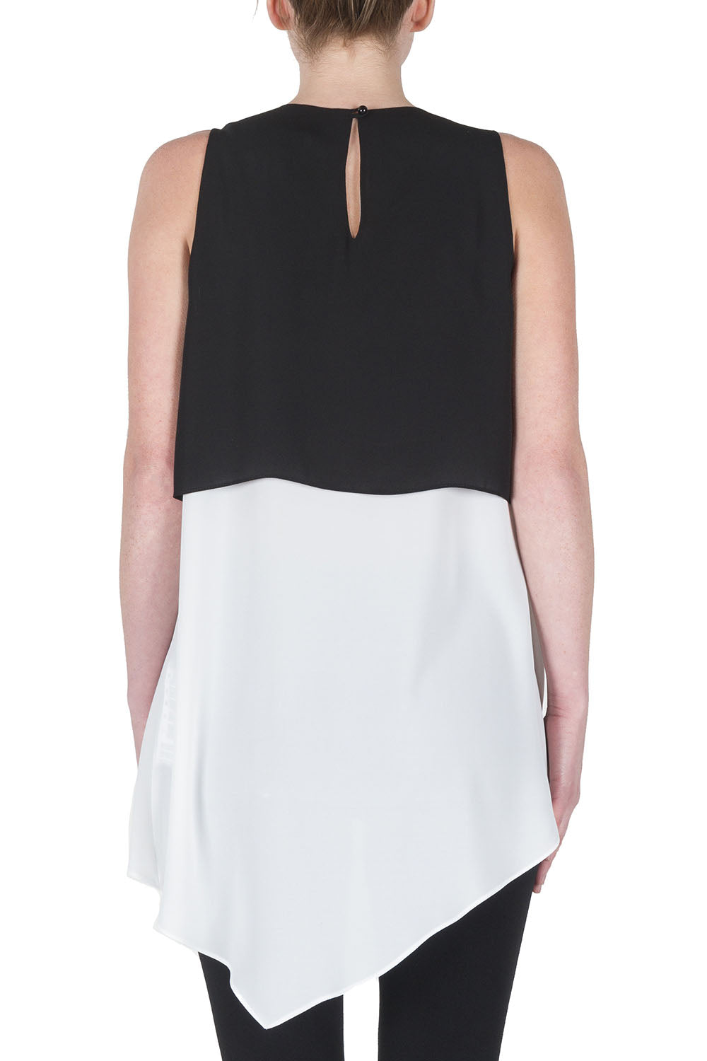 Joseph Ribkoff Black-White Top Style 172284