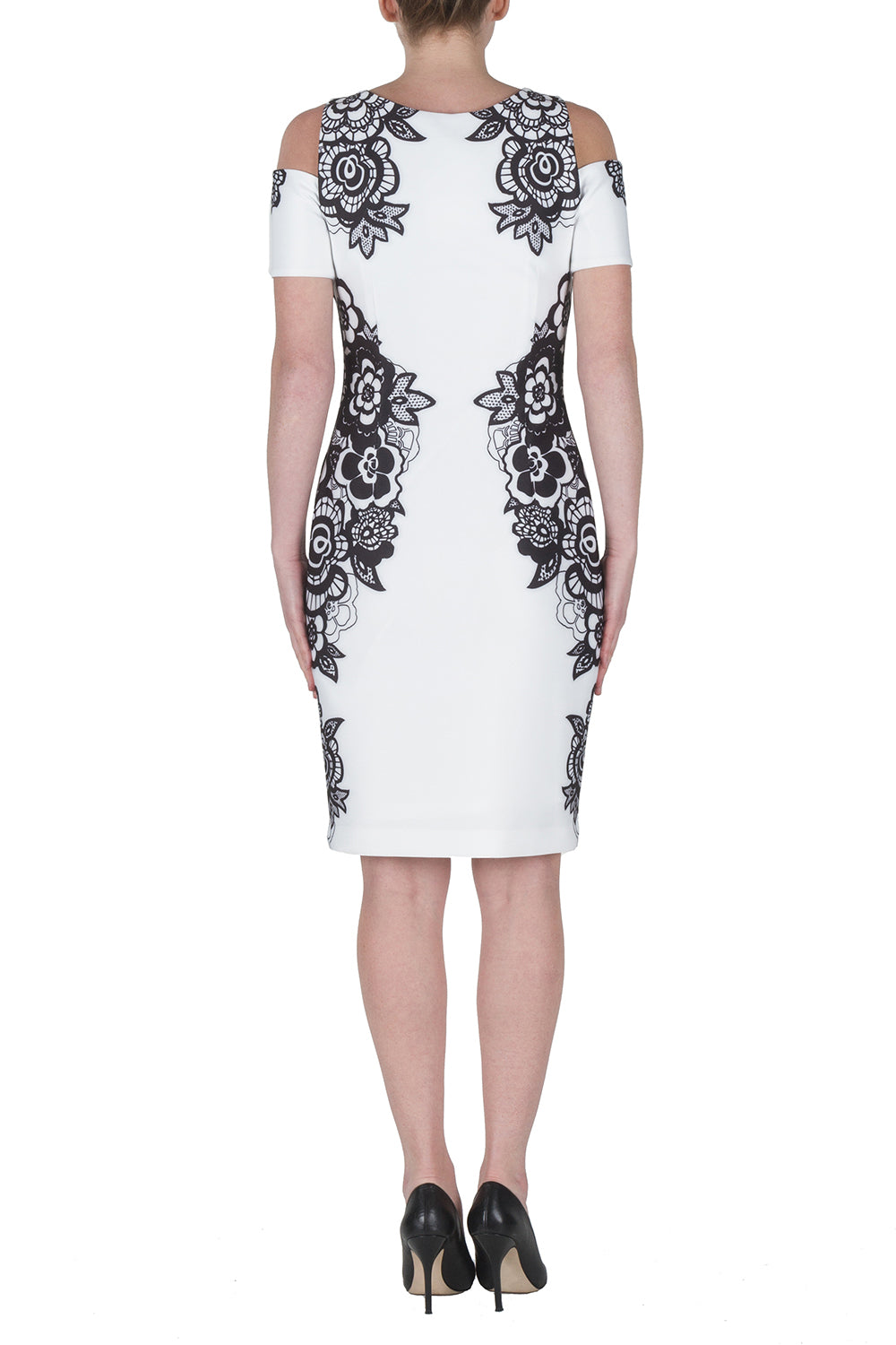 Joseph Ribkoff White-Black Dress Style 172732