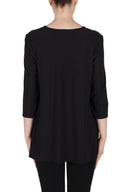 Joseph Ribkoff Black-Vanilla Tunic Style 173061