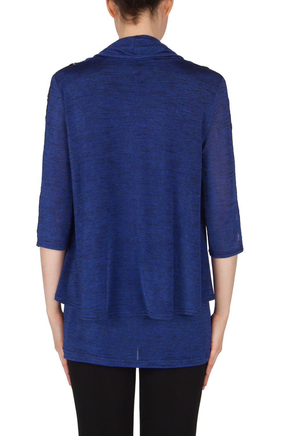 Joseph Ribkoff Blue Melange Tunic Style 173342