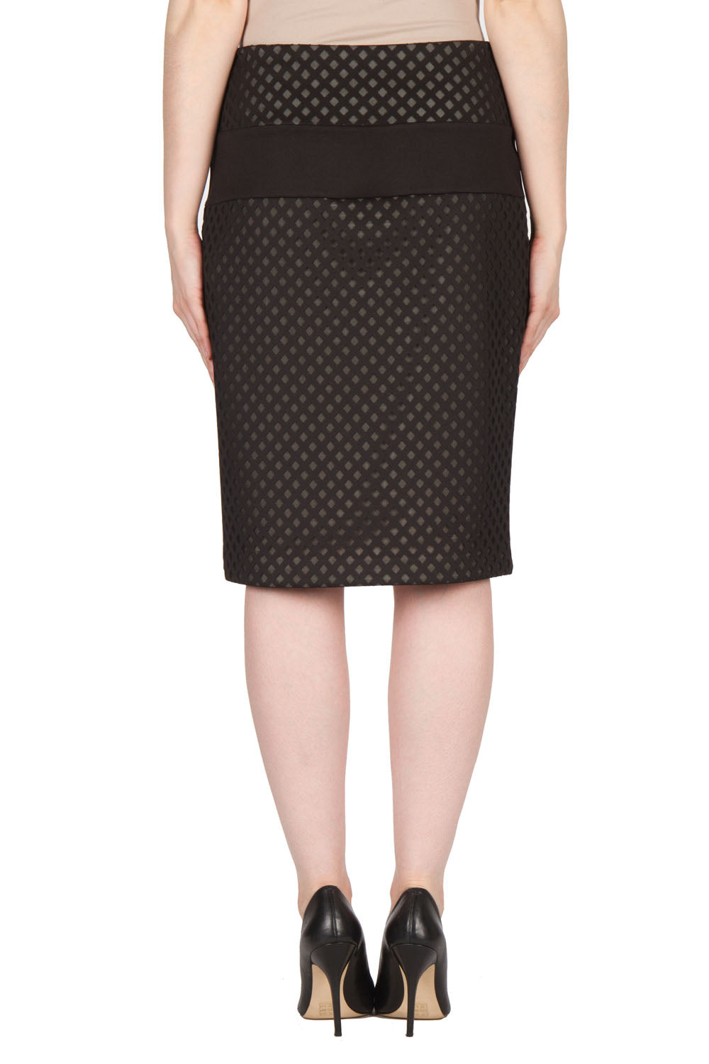 Joseph Ribkoff Black-Champagne Skirt Style 173493