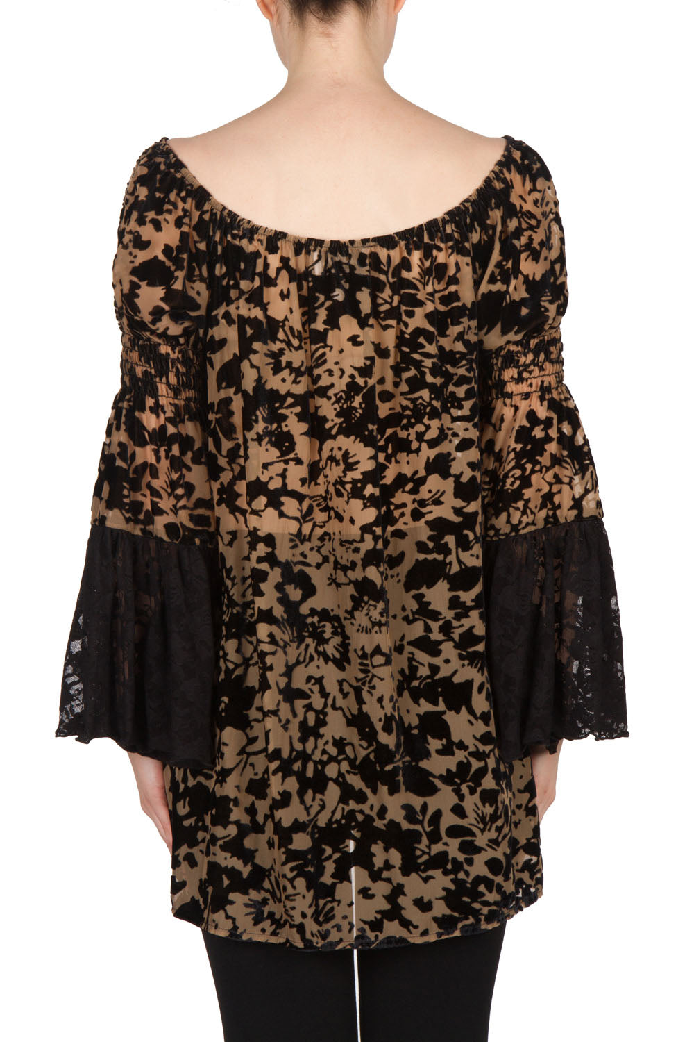 Joseph Ribkoff Taupe-Black Tunic Style 173536