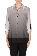 Joseph Ribkoff White-Black Blouse Style 173624