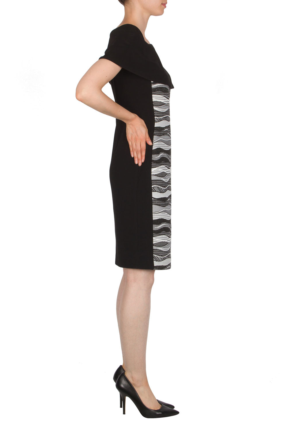 Joseph Ribkoff Black-White Dress Style 174826