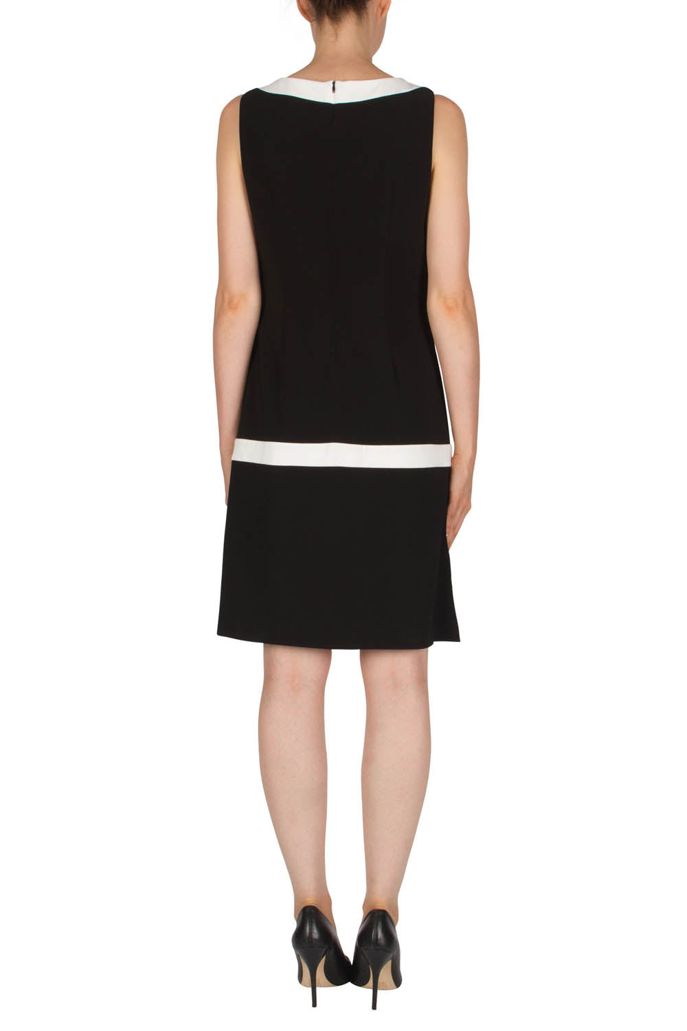 Joseph Ribkoff Black-Vanilla Dress Style 181033