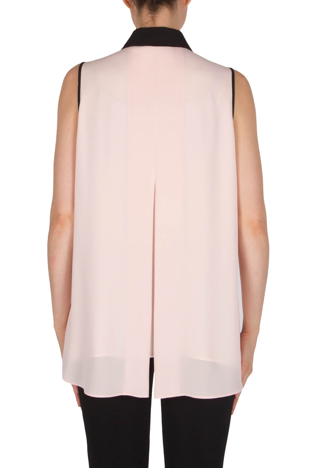 Joseph Ribkoff Powder Pink-Off-White-Black Blouse Style 182268