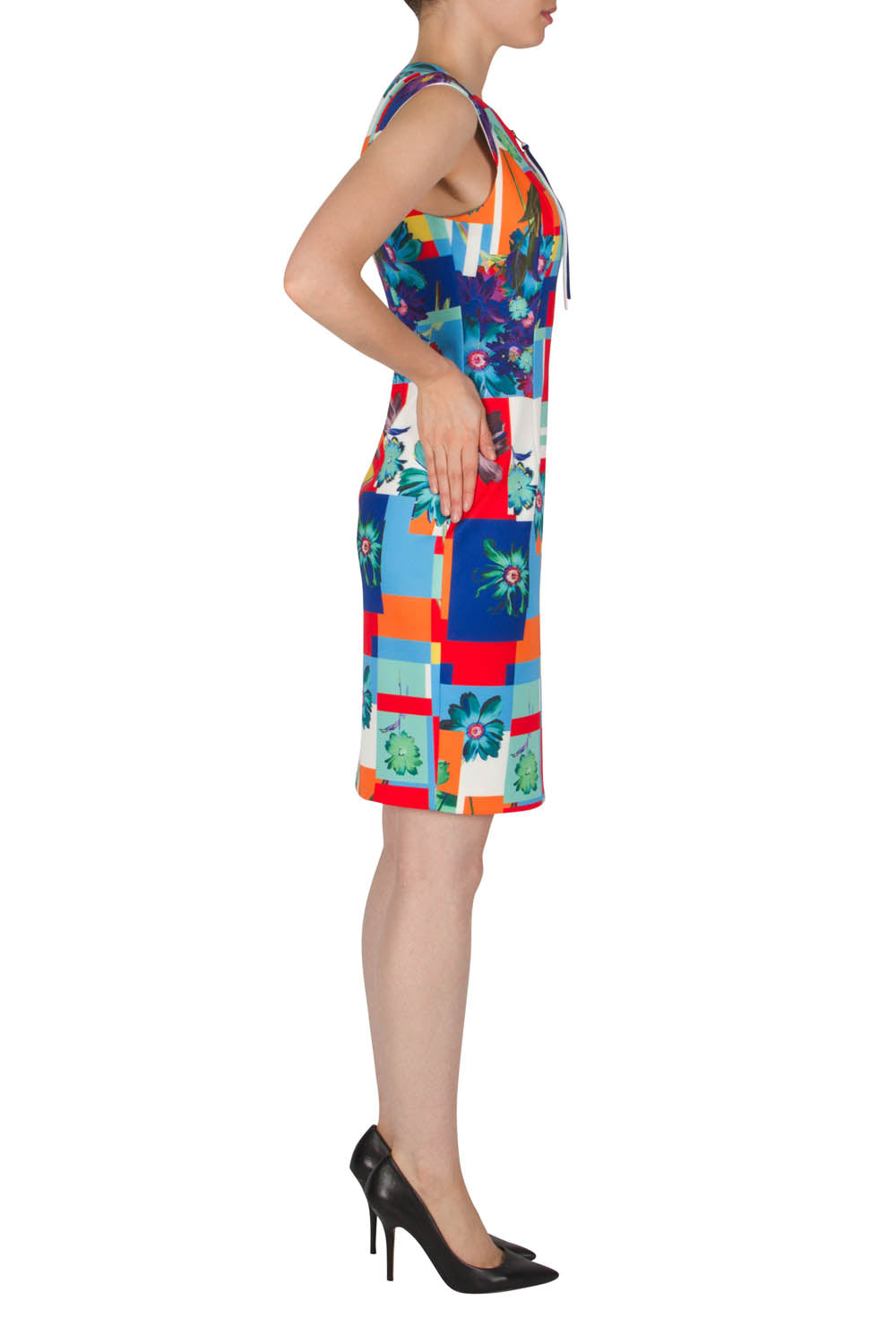 Joseph Ribkoff Blue-Multi Dress Style 182702