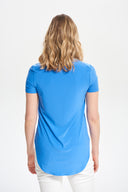 Joseph Ribkoff Aegean Sea Rounded Hem T-Shirt Style 183220