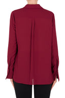 Joseph Ribkoff Cranberry Blouse Style 183266