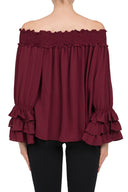 Joseph Ribkoff Cranberry Top Style 183297