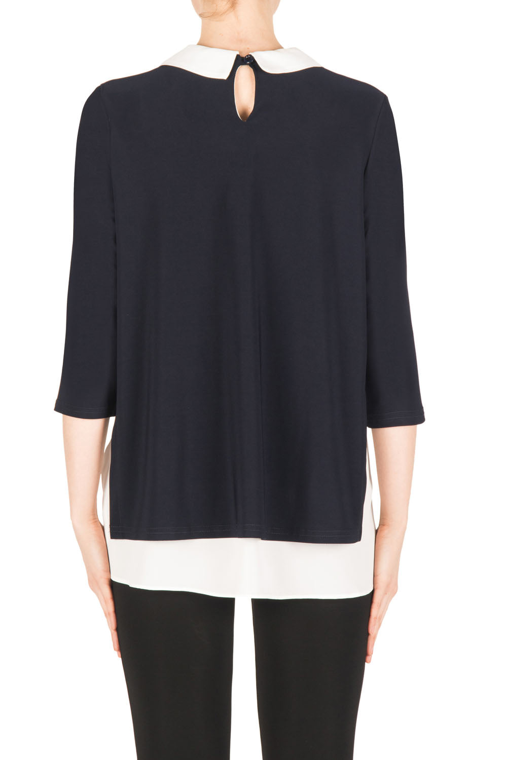 Joseph Ribkoff Navy-Off-White Top Style 183298