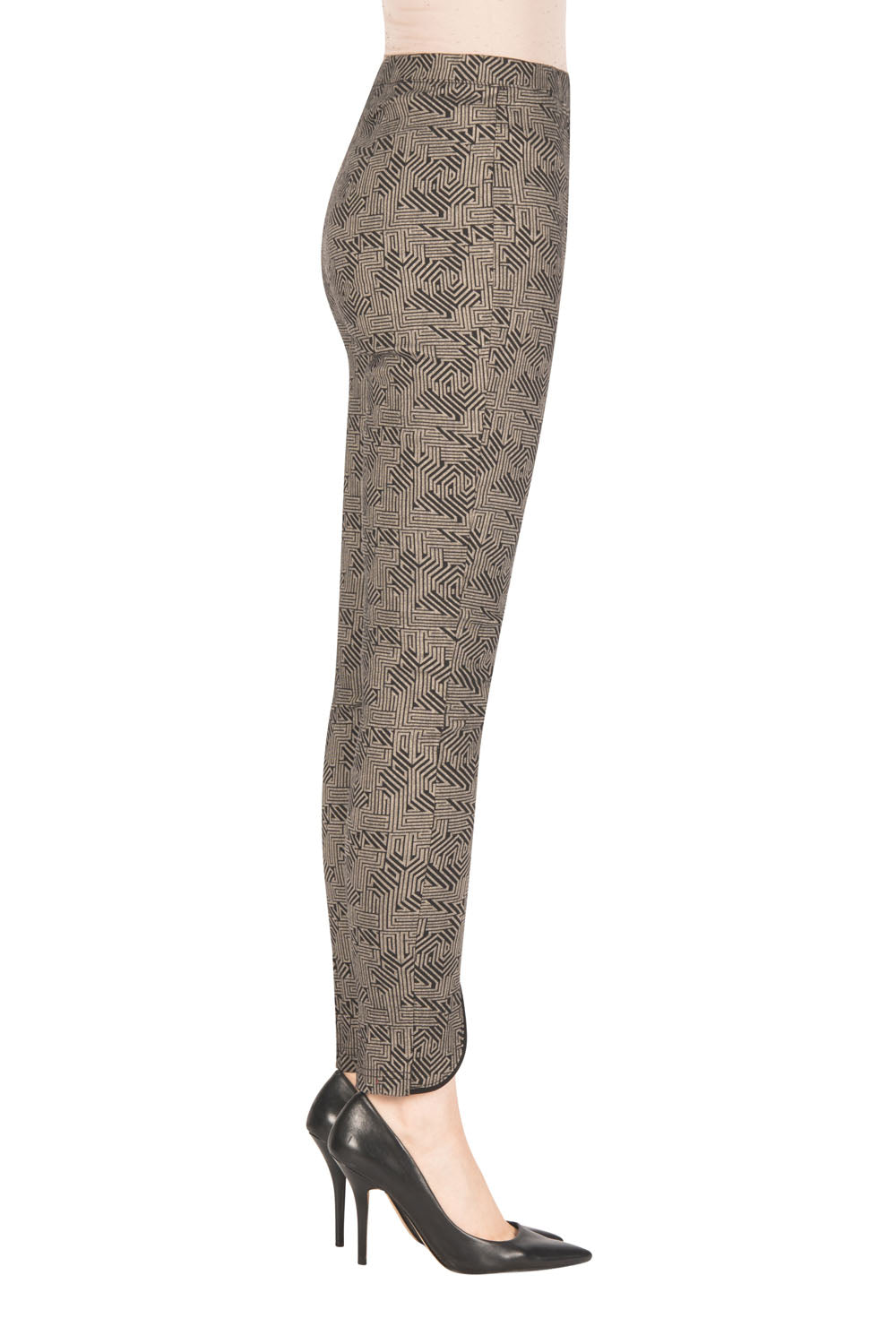 Joseph Ribkoff Black-Taupe Pant Style 183525