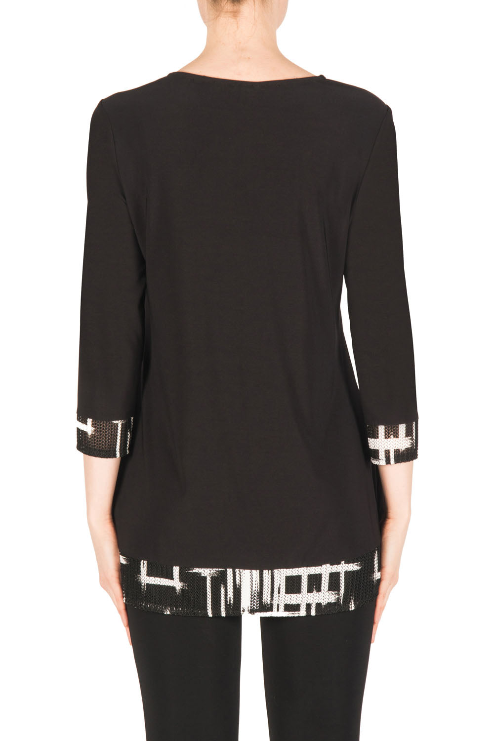 Joseph Ribkoff Black-White Tunic Style 183887