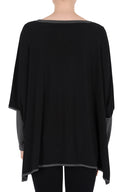 Joseph Ribkoff Black-Grey Tunic Style 184448