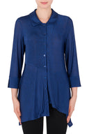 Joseph Ribkoff Blue Melange Blouse Style 184464