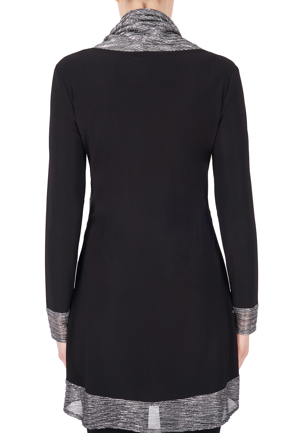 Joseph Ribkoff Black-Silver Tunic Style 184781