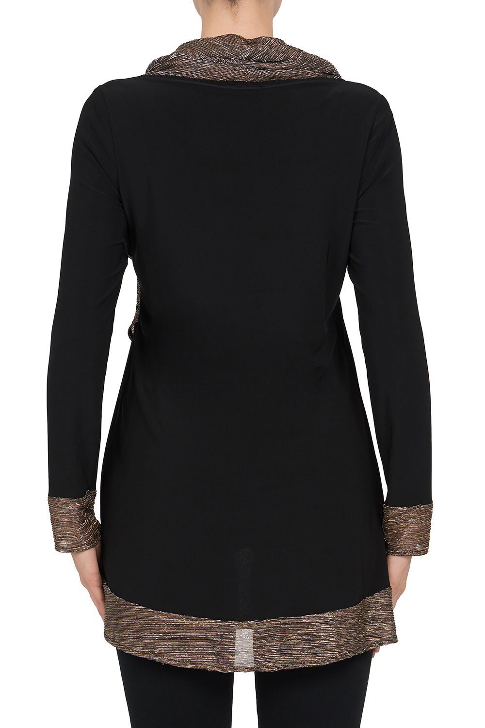 Joseph Ribkoff Black-Bronze Tunic Style 184781