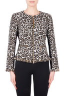 Joseph Ribkoff Black-Taupe Jacket Style 184785