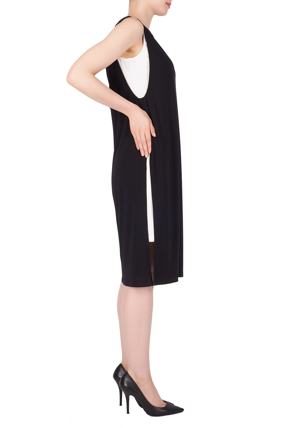 Joseph Ribkoff Black-Vanilla Dress Style 191001