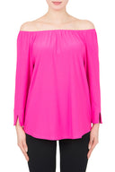 Joseph Ribkoff Neon Pink Top Style 191132