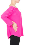 Joseph Ribkoff Neon Pink Top Style 191132