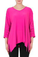 Joseph Ribkoff Neon Pink Top Style 191156