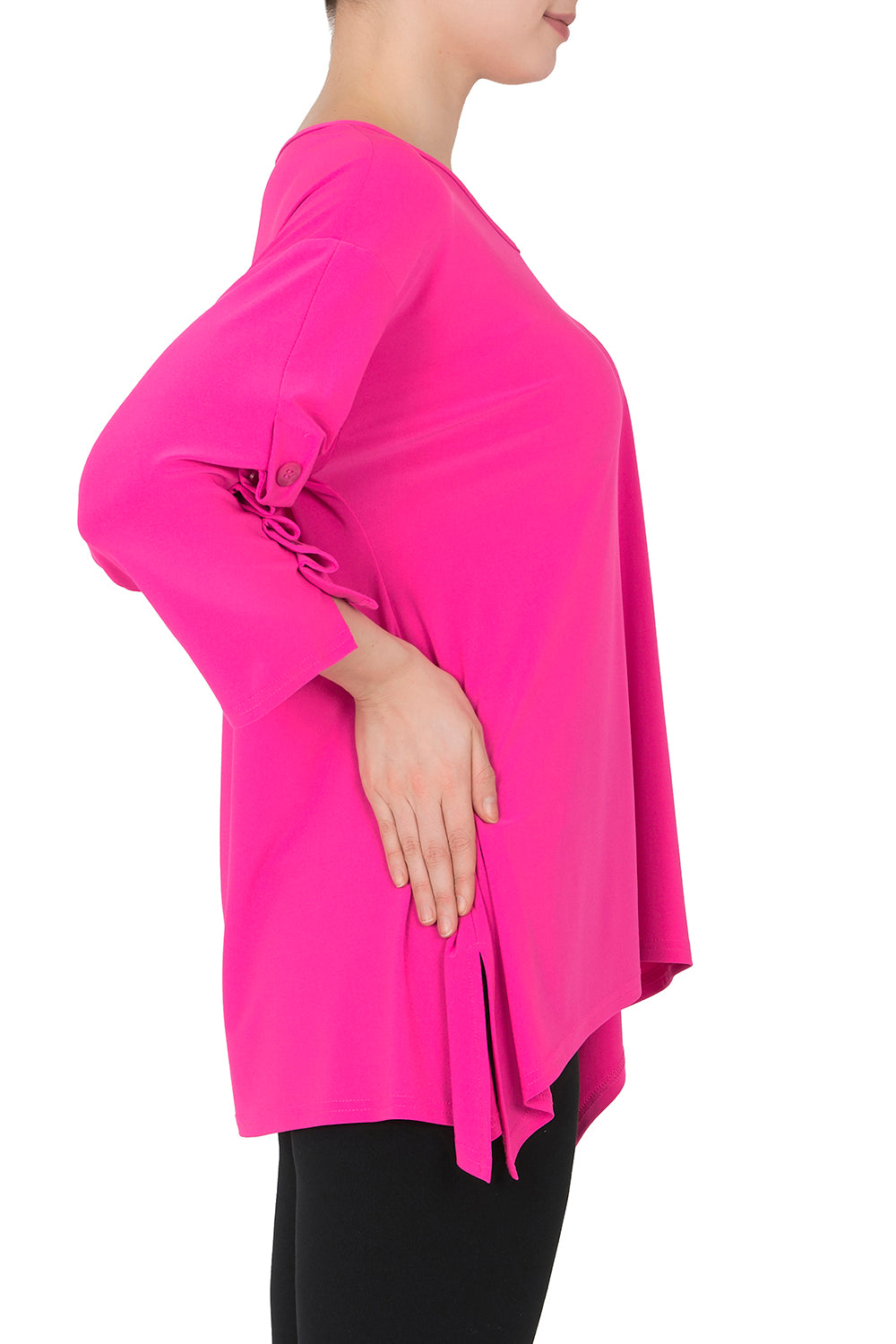 Joseph Ribkoff Neon Pink Top Style 191156