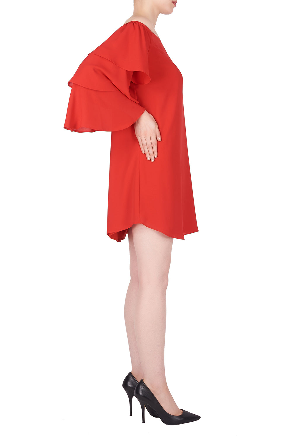 Joseph Ribkoff Lipstick RedTunic-Dress Style 191241