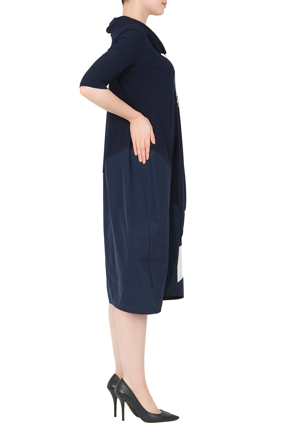 Joseph Ribkoff Midnight Blue-Vanilla Dress Style 191455