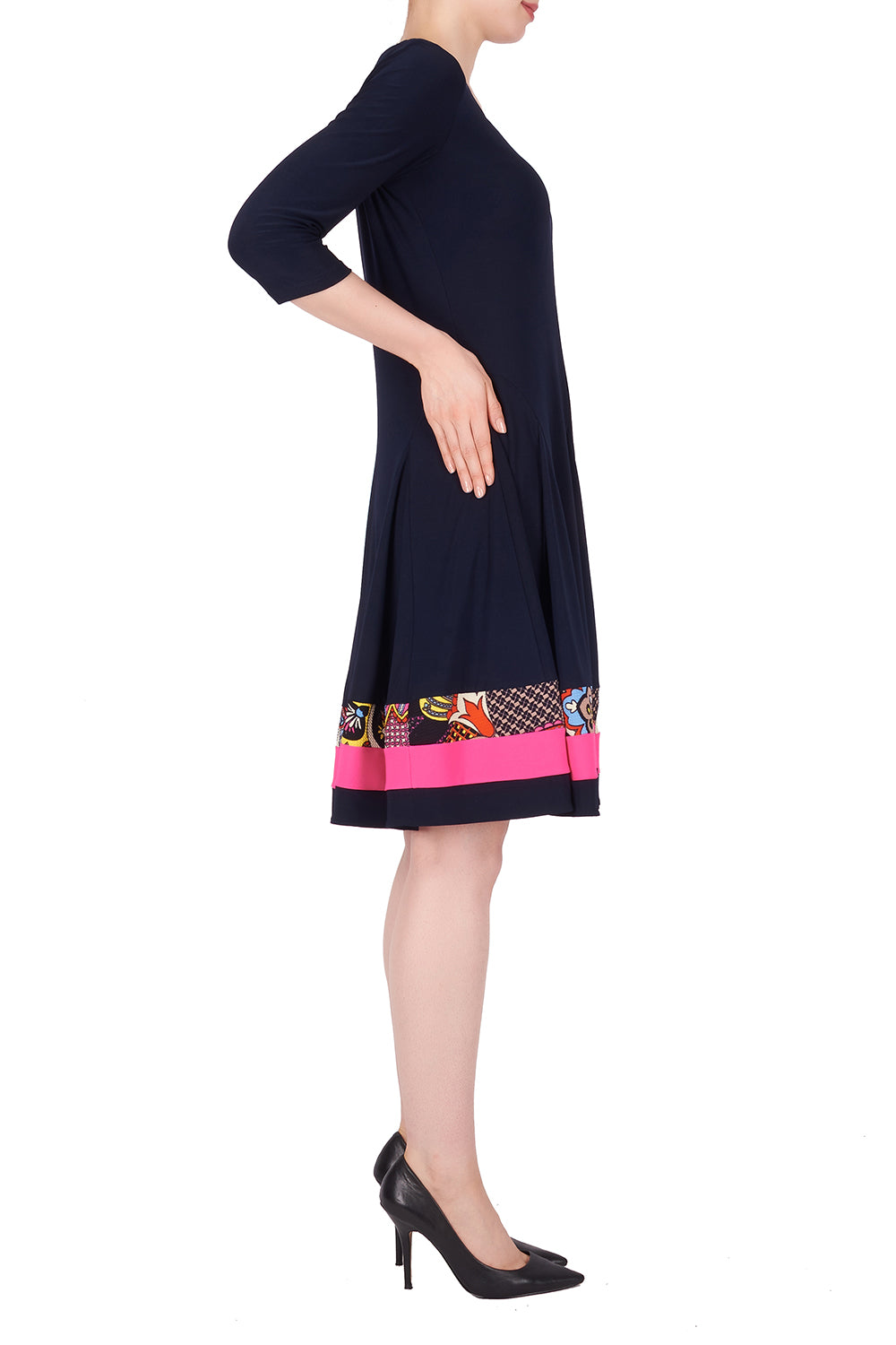 Joseph Ribkoff Midnight Blue-Multi Dress Style 191660