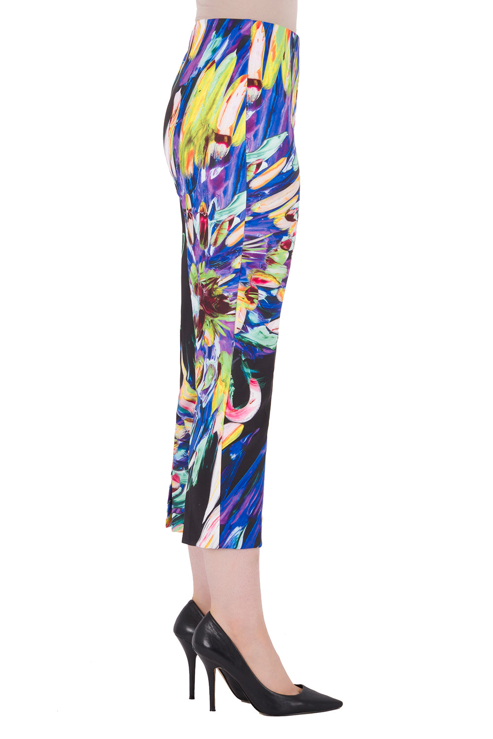 Joseph Ribkoff Black-Multi Pants Style 191738