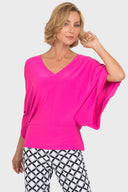 Joseph Ribkoff Neon Pink Top Style 192134