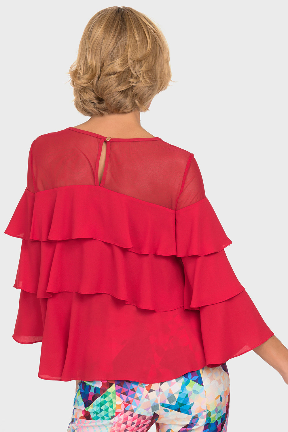 Joseph Ribkoff Lipstick Red Top Style 192301