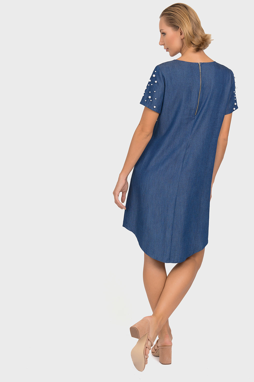 Joseph Ribkoff Denim Blue Tunic-Dress Style 192449