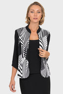 Joseph Ribkoff Black-White Top Style 192820