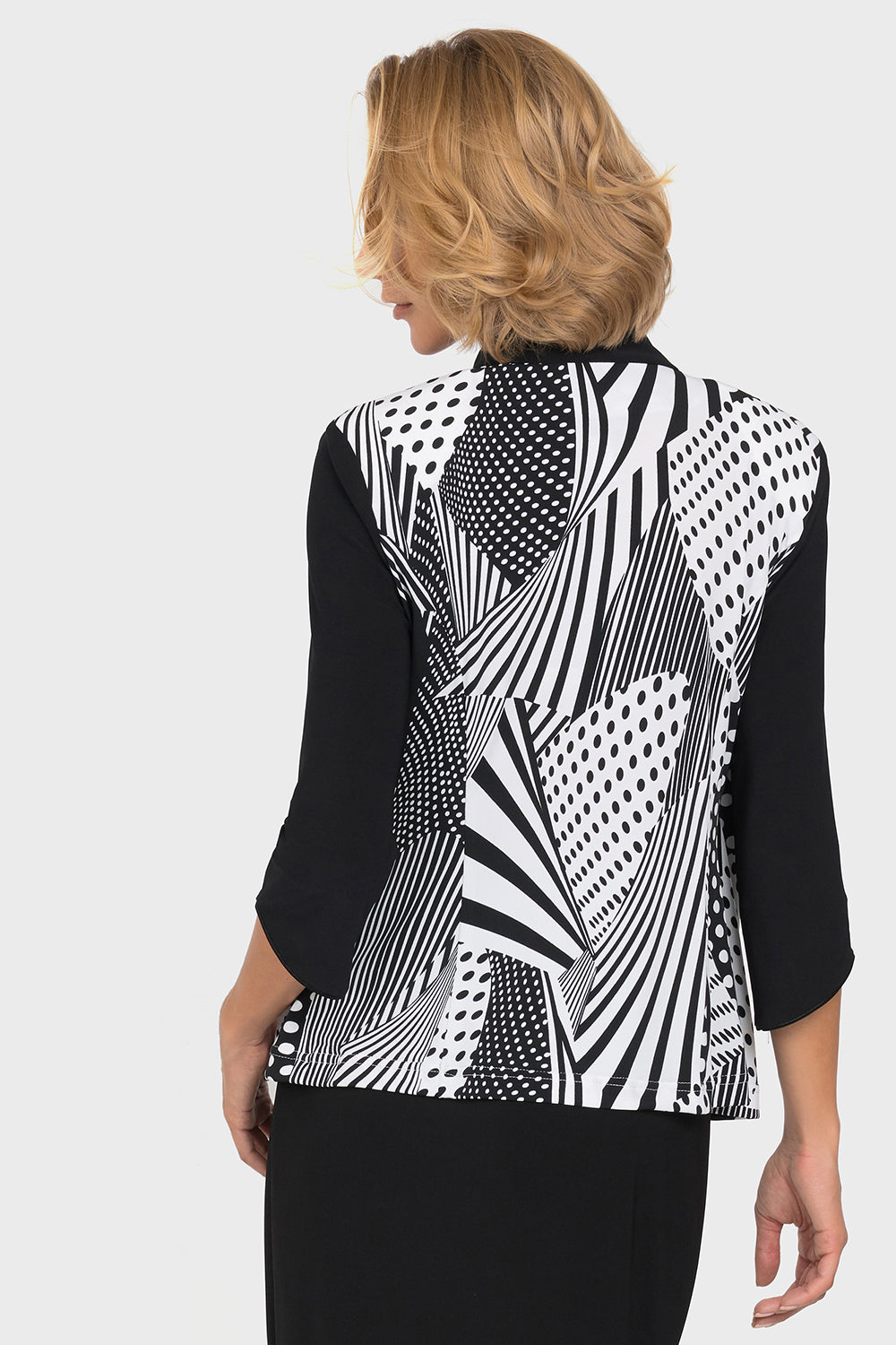 Joseph Ribkoff Black-White Top Style 192820