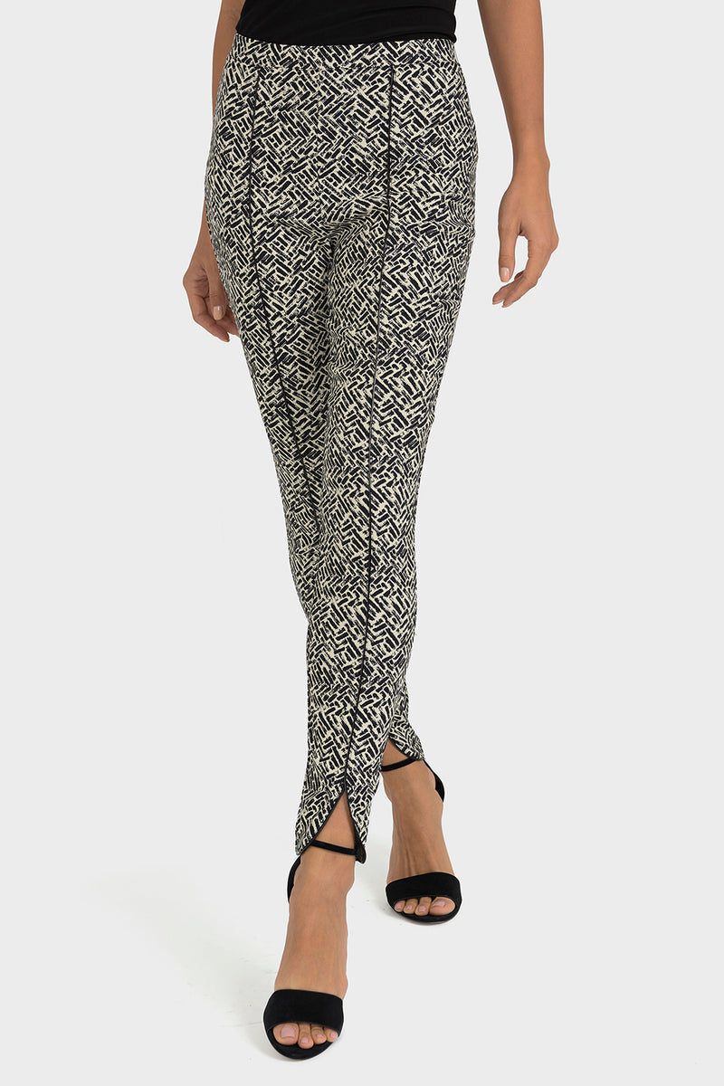 Joseph Ribkoff Black/Ecru Pant Style 193808 – Luxetire