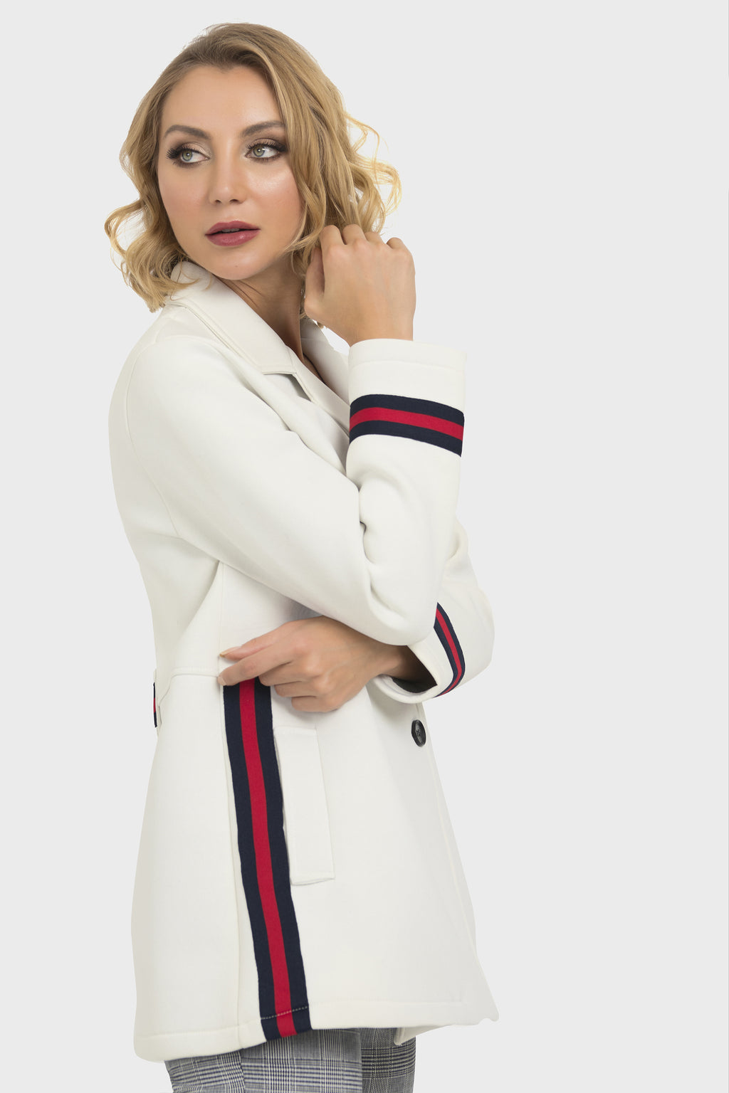 Joseph Ribkoff Off White Coat Style 193930