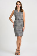 Joseph Ribkoff Grey-Black-Multi Dress Style 201006