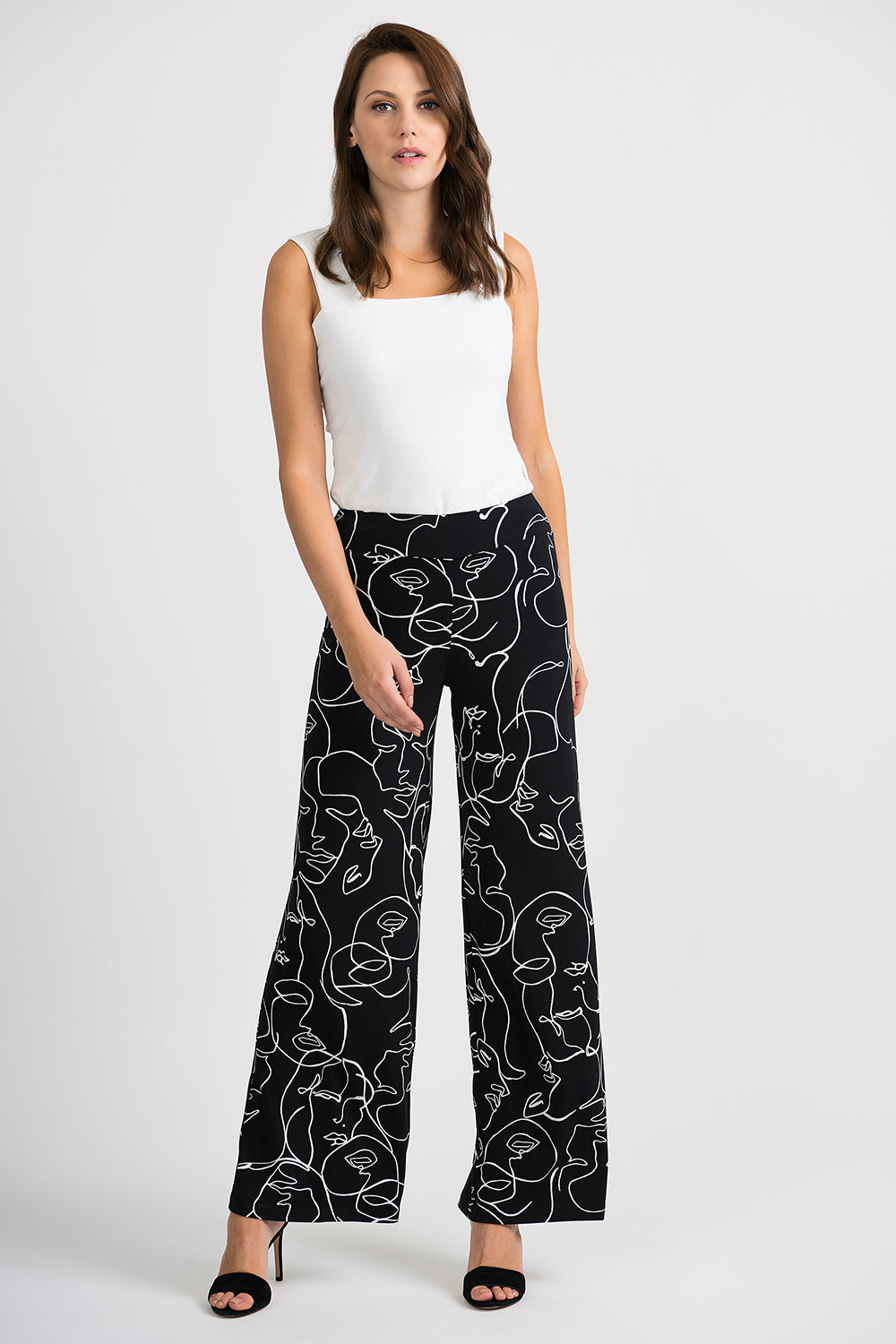 Joseph Ribkoff Black-White Pants Style 201184