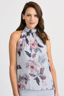 Joseph Ribkoff Grey-Multi Top Style 201223