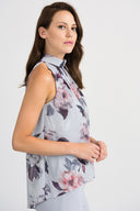 Joseph Ribkoff Grey-Multi Top Style 201223