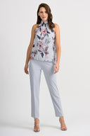 Joseph Ribkoff Grey-Multi Top Style 201223