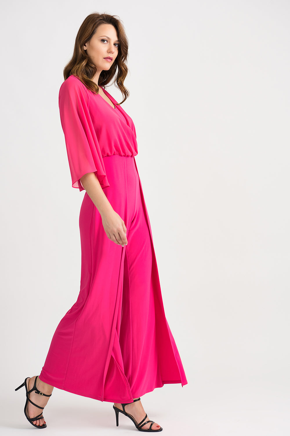 Joseph Ribkoff Hyper Pink Jumpsuit Style 201224