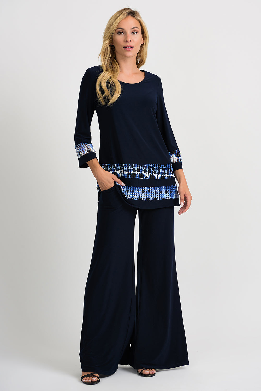 Joseph Ribkoff Blue-Black Tunic Style 201458