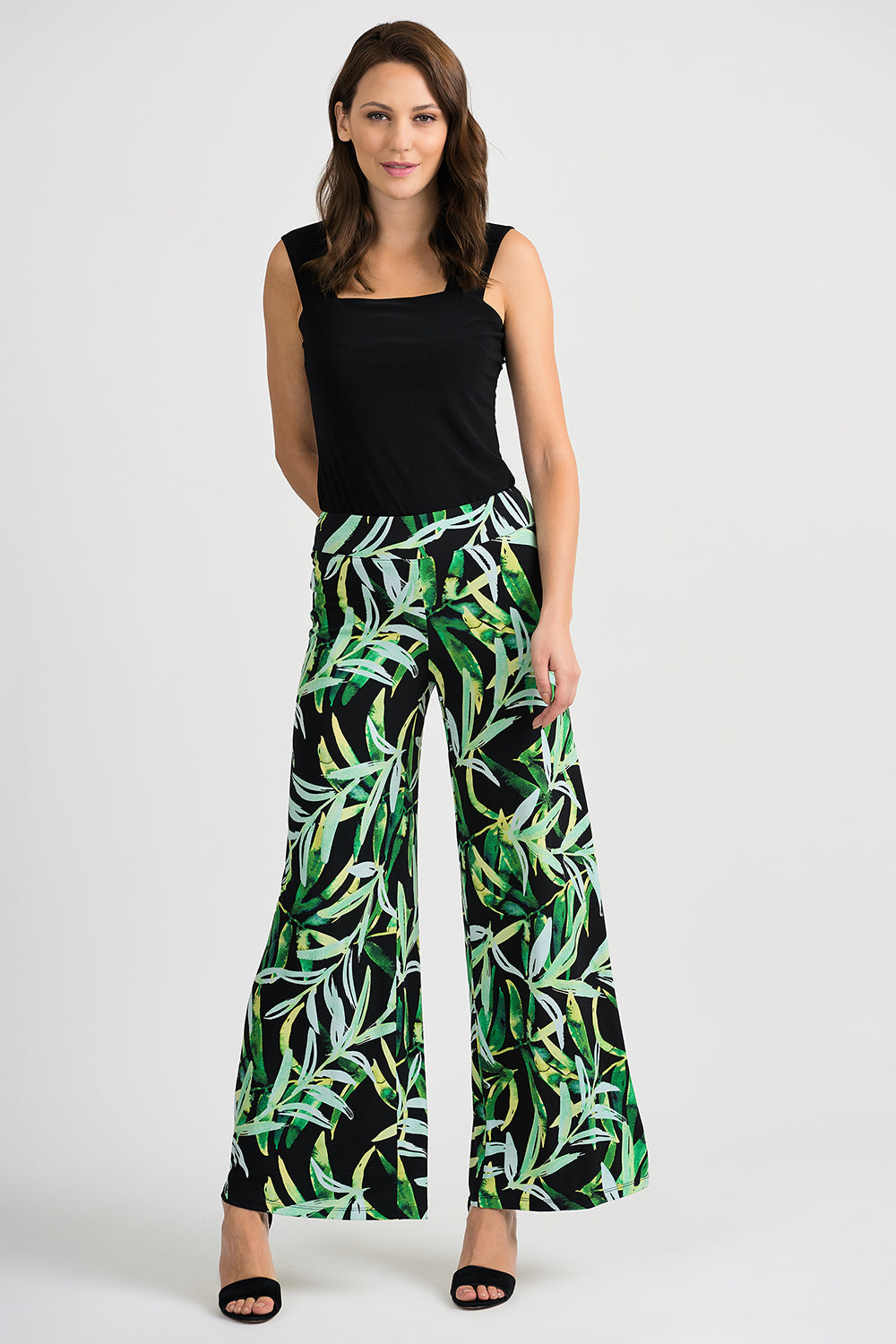 Joseph Ribkoff Black-Multi Pant Style 201484