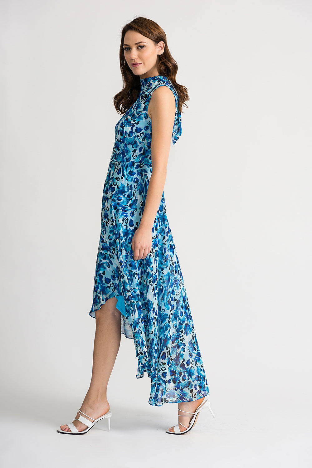 Joseph Ribkoff Blue-Multi Dress Style 202121